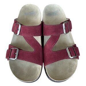 Dansko Dayna Women's Suede Slide Sandals Cinnabar, Size 40